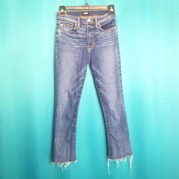 Hudson Jeans Jeans Hudson Brix High Rise Crop Raw Hem Short Medium